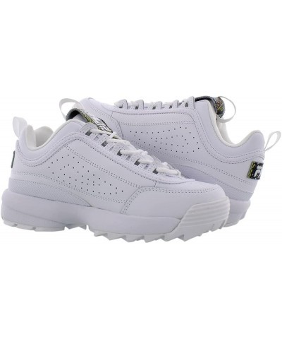 Women's Disruptor II Premium Comfortable Sneakers, Pglo, 8 White/Black $34.68 Fashion Sneakers