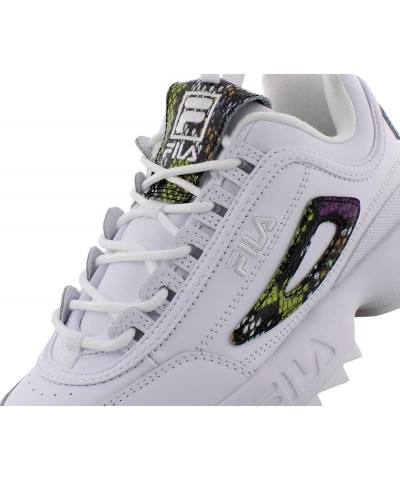 Women's Disruptor II Premium Comfortable Sneakers, Pglo, 8 White/Black $34.68 Fashion Sneakers