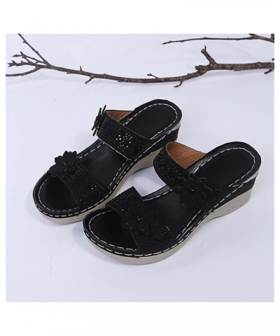 Orthopedic Sandals for Women with Arch Support Comfortable Walking Shoes Summer Sandals Wedge Sandals Wide Width Platform Wed...