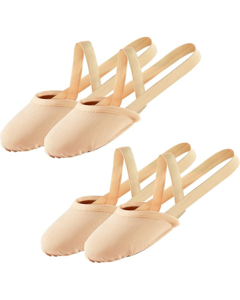 Half Sole Dance Shoes - Stretchy Canvas Pirouette Shoes for Ballet, Lyrical, Modern, Jazz Dance, and Contemporary 2pcs Nude $...