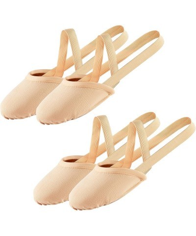 Half Sole Dance Shoes - Stretchy Canvas Pirouette Shoes for Ballet, Lyrical, Modern, Jazz Dance, and Contemporary 2pcs Nude $...