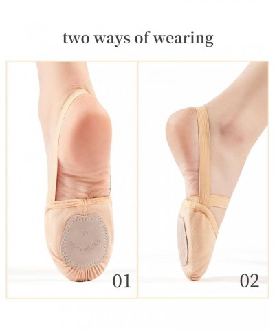 Half Sole Dance Shoes - Stretchy Canvas Pirouette Shoes for Ballet, Lyrical, Modern, Jazz Dance, and Contemporary 2pcs Nude $...