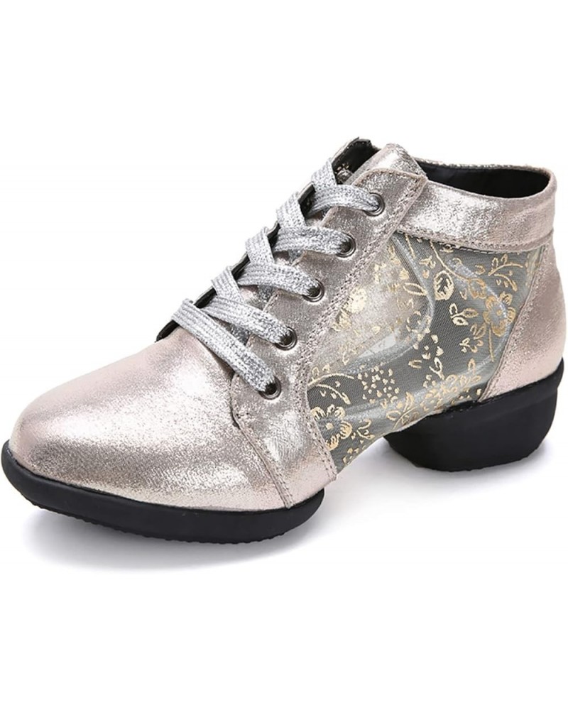 Tap Dance Shoes For Girls Comfortable Low Heeled Sandals Dance Heels With Ankle Support Latin Dance Shoes Silv 6-gold $17.88 ...