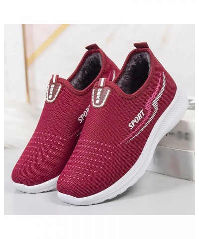 mule sneakers for women, Woemens Outdoor Mesh Sports Shoes Runing Breathable Lace-Up Sneakers Z 21-red $14.44 Fashion Sneakers