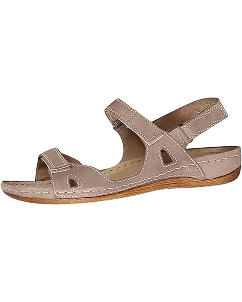 Orthopedic Sandals For Women Elegant Comfortable Dressy Casual Summer Arch Support Orthotic Slides Walking Shoes Khaki $14.84...