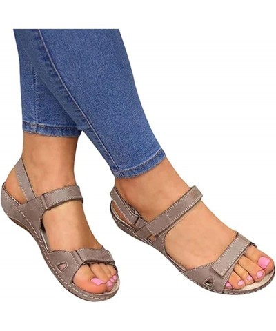 Orthopedic Sandals For Women Elegant Comfortable Dressy Casual Summer Arch Support Orthotic Slides Walking Shoes Khaki $14.84...