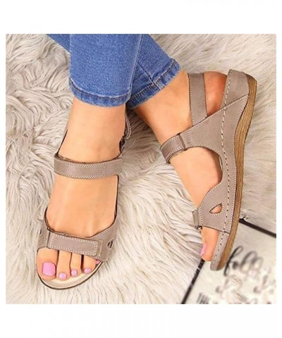 Orthopedic Sandals For Women Elegant Comfortable Dressy Casual Summer Arch Support Orthotic Slides Walking Shoes Khaki $14.84...