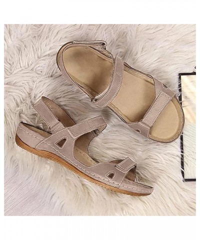 Orthopedic Sandals For Women Elegant Comfortable Dressy Casual Summer Arch Support Orthotic Slides Walking Shoes Khaki $14.84...