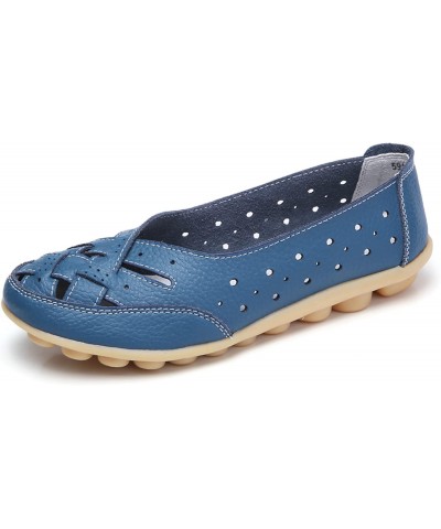 Slip On Women Comfort Walking Flat Loafers Casual Shoes Driving Loafers Walking Shoes for Casual Flats (Light Blue, 7) $21.73...