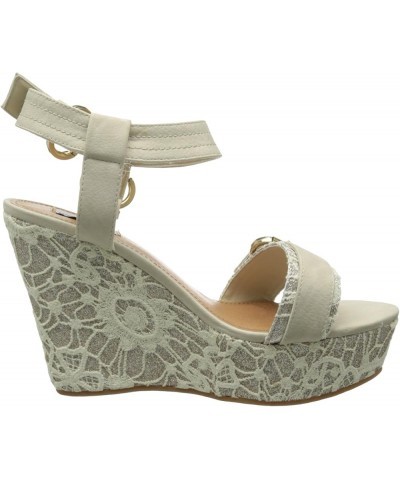 Women's Swizzle Wedge Sandal Cream $21.27 Sandals