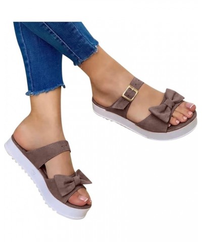 Sandals for Women Dressy Summer, Womens Sandals Orthopedic Open Toe Sandals Retro Anti Slip Comfy Breathable Shoes Z03-wine $...