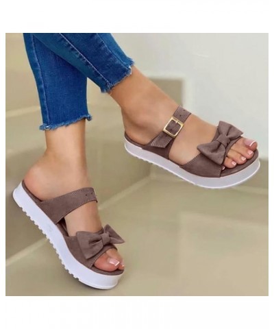 Sandals for Women Dressy Summer, Womens Sandals Orthopedic Open Toe Sandals Retro Anti Slip Comfy Breathable Shoes Z03-wine $...