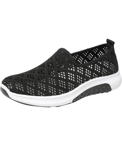 Women's Canvas Low Top Sneaker Lace-up Classic Casual Shoes, Slip On Walking Shoes for Women Z 14-black $15.79 Athletic Shoes