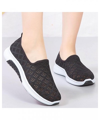 Women's Canvas Low Top Sneaker Lace-up Classic Casual Shoes, Slip On Walking Shoes for Women Z 14-black $15.79 Athletic Shoes