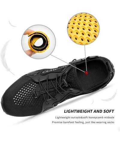 Women Water Shoes Men Quick Drying Hiking Swim Beach River Shoes for Fishing Water Sport Diving Sailing Travel All Black-3 $2...