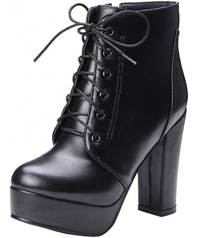 Women Fashion Ankle Boots Lita Boots Black $31.85 Boots