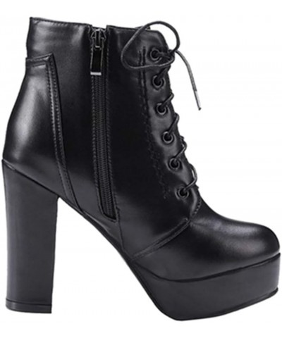 Women Fashion Ankle Boots Lita Boots Black $31.85 Boots