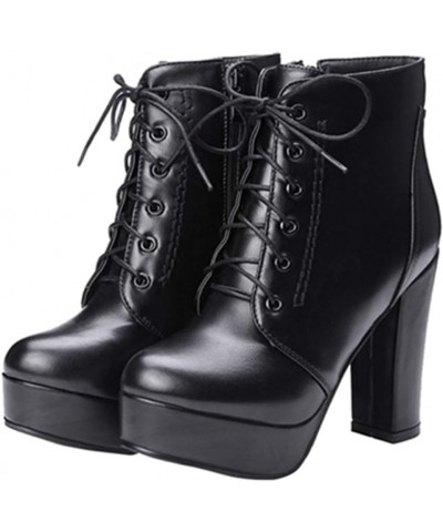 Women Fashion Ankle Boots Lita Boots Black $31.85 Boots