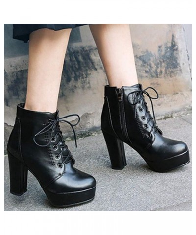 Women Fashion Ankle Boots Lita Boots Black $31.85 Boots