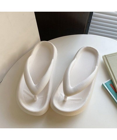 Flip Flops Summer Casual Thong Slippers Outdoor Beach Sandals flat Platform Comfy Shoes Women Couple Thick Soled Yellow-a $15...