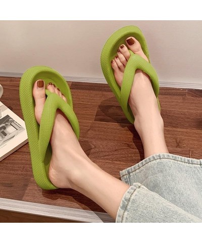 Flip Flops Summer Casual Thong Slippers Outdoor Beach Sandals flat Platform Comfy Shoes Women Couple Thick Soled Yellow-a $15...