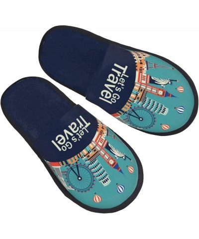 Lighthouse In Havana Print Women'S Cozy Life No Slip Slippers Accessory- Let's Go Travel $9.39 Slippers