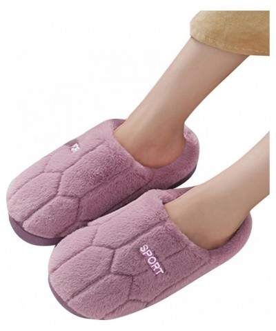 Slide in Slippers for Women Casual Shoes Women Sliper Ladies Women's Slipper Womens Fuzzy Slippers Size 8 Open Toe Purple-1➤➤...