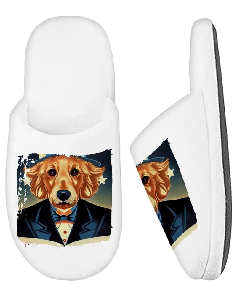 Cool Dog Memory Foam Slippers - Golden Retriever Slippers - Cool Art Slippers $24.64 Slippers