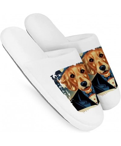 Cool Dog Memory Foam Slippers - Golden Retriever Slippers - Cool Art Slippers $24.64 Slippers