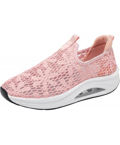 Black Womens Sneakers, Slip On Canvas Shoes for Women Low Top Fashion Sneakers Comfortable Walking Flats Pink $20.90 Athletic...