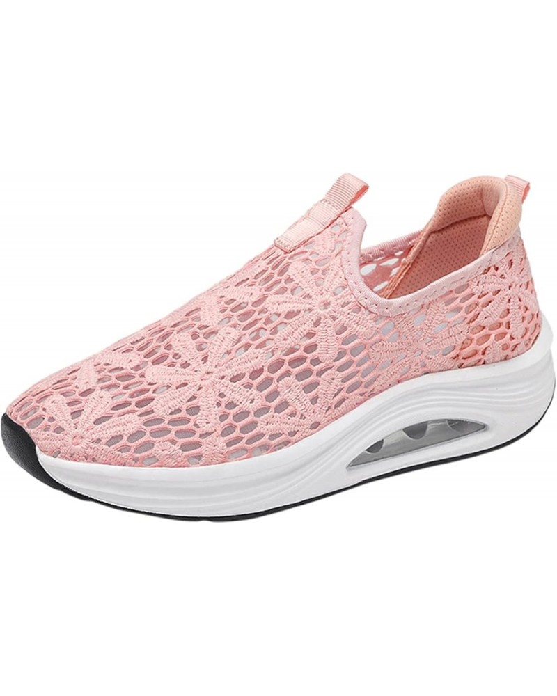 Black Womens Sneakers, Slip On Canvas Shoes for Women Low Top Fashion Sneakers Comfortable Walking Flats Pink $20.90 Athletic...