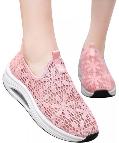 Black Womens Sneakers, Slip On Canvas Shoes for Women Low Top Fashion Sneakers Comfortable Walking Flats Pink $20.90 Athletic...