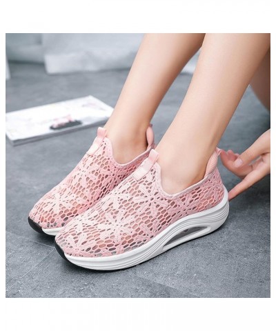 Black Womens Sneakers, Slip On Canvas Shoes for Women Low Top Fashion Sneakers Comfortable Walking Flats Pink $20.90 Athletic...