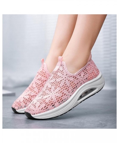 Black Womens Sneakers, Slip On Canvas Shoes for Women Low Top Fashion Sneakers Comfortable Walking Flats Pink $20.90 Athletic...