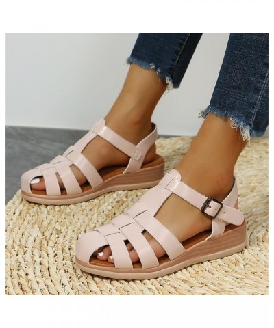 Sport Sandals Women Flats Shoes Dressy Sandals Women Sandals Women Sport Sandal Wide Sandals Women Wedge Flip Flops Fo Pink-f...