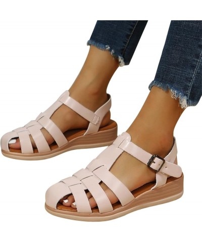 Sport Sandals Women Flats Shoes Dressy Sandals Women Sandals Women Sport Sandal Wide Sandals Women Wedge Flip Flops Fo Pink-f...