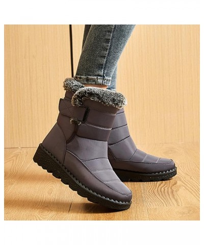 Winter Boots for Women Waterproof Snow Non Slip with Side Zipper Womens Cute Winter Ankle Boots Snow Boots Womens Size 9 Pink...