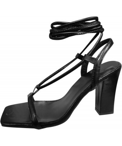 Heeled sandals For Women Heeled sandals For Women sandalias De Tacon Women sandals Size 7.5 Dressy Heeled sandals For Black-a...