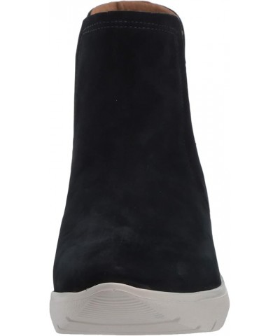 Women's Leather Made in Brazil Luxury Chelsea Boot with Sneaker Sole Navy Suede $18.80 Boots