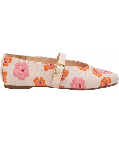 Women's The Evie Mary Jane Flat Natural Multi $41.30 Flats