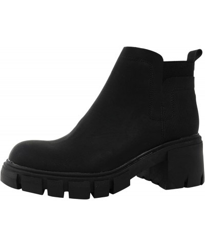 Boots for Women Ankle Booties Cowboy Boots Boots for Women Knee High Wide Calf Snow Boots for Women Tall Black $36.30 Boots