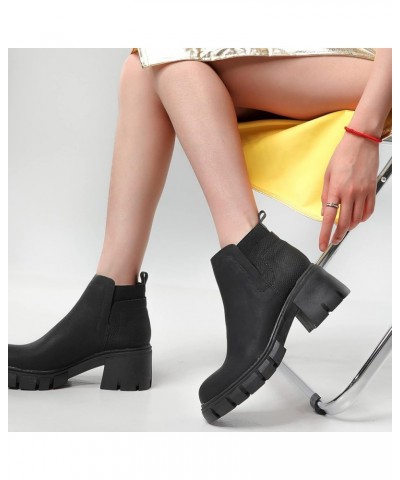 Boots for Women Ankle Booties Cowboy Boots Boots for Women Knee High Wide Calf Snow Boots for Women Tall Black $36.30 Boots