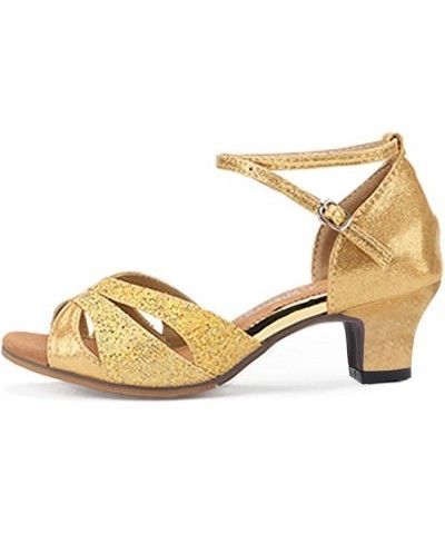 Sandals Casual Womens Outdoor Rubber Sole Low Heel Soft Bottom Latin Dance Shoes Sandals Summer Beach Sandals Boho Gold $15.9...