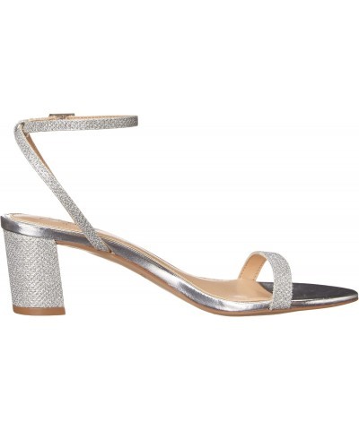 Women's Danni II Heeled Sandal, Silver Fabric, 5 $26.10 Sandals