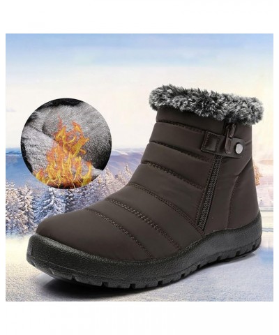 Women's Wide Width Tall Snow Boots Wide Foot Snow Boot for Women Slip on Boots for Women Ankle Booties Winter Womens Size 11 ...