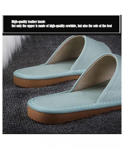 Men's and Women's Genuine Leather Open Toe Slippers Summer Sandals，Open Toes Indoor Slippers Leather Sandals Casual House Sho...