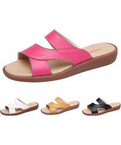 Pillow Sandals for Women Women Shoes Fashion Wedge Thick Soled Slippers Casual Shoes Teen Girls Rounded Toe Yellow $22.01 San...