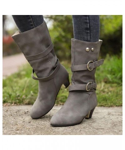 Cowgirl Cowboy Boots Knee High Boots Women Wide Calf Heels Wide Fall Boots for Women 2023 Women's Wide Calf Western Cowgirl C...