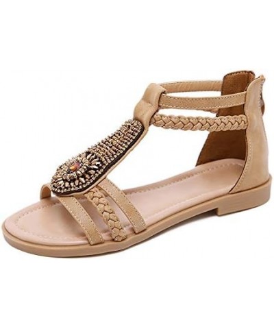 Summer Bohemia Sandals for Women Beach Shoes Women's Sandals Flat Summer Shoes Big Size Fashion Ladies Rome Sandals Women San...