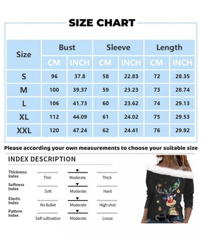 Christmas Women Tops Dressy Casual Long Sleeve Cold Shoulder Shirts Tee Blouses Casual Loose Patchwork Sweatshirts 1-white $1...